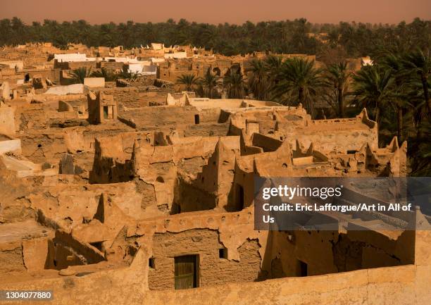 Roofs of the old town, Tripolitania, Ghadames, Libya on October 28, 2007 in Ghadames, Libya.