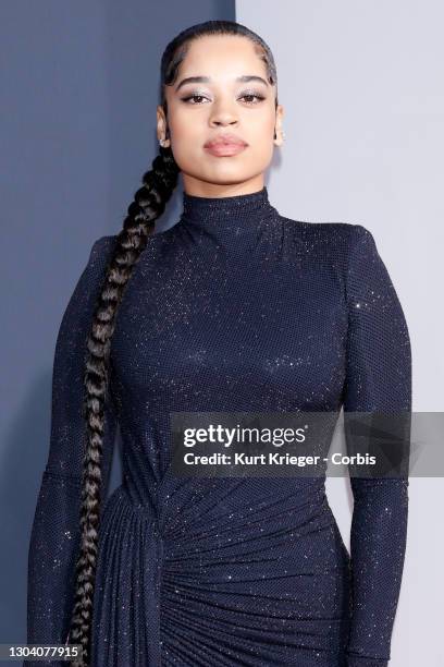 Ella Mai arrives at the 2019 American Music Awards at the Microsoft Theater on November 24, 2019 in Los Angeles, California.