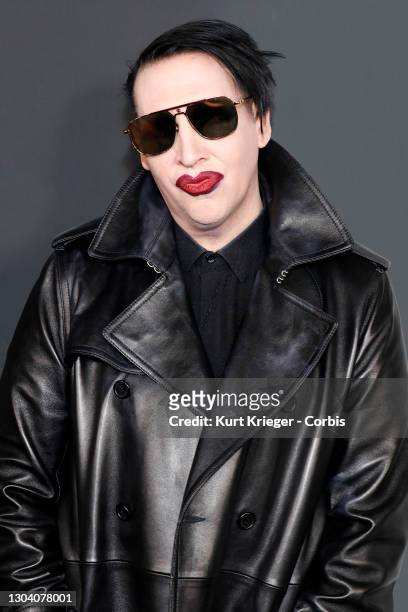 Marilyn Manson arrives at 'The Art Of Elysium's 13th Annual Celebration - Heaven' at Hollywood Palladium on January 04, 2020 in Los Angeles,...
