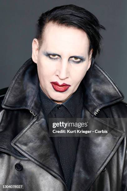 Marilyn Manson arrives at 'The Art Of Elysium's 13th Annual Celebration - Heaven' at Hollywood Palladium on January 04, 2020 in Los Angeles,...