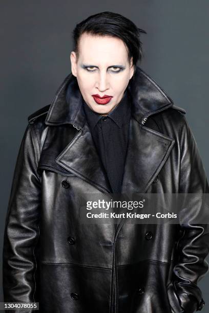 Marilyn Manson arrives at 'The Art Of Elysium's 13th Annual Celebration - Heaven' at Hollywood Palladium on January 04, 2020 in Los Angeles,...