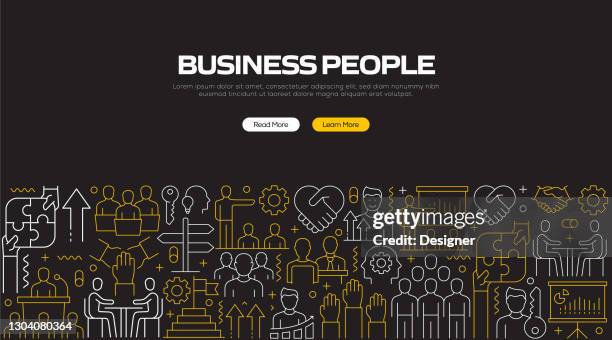 ilustrações de stock, clip art, desenhos animados e ícones de business people related banner design, pattern background - entrepeneur