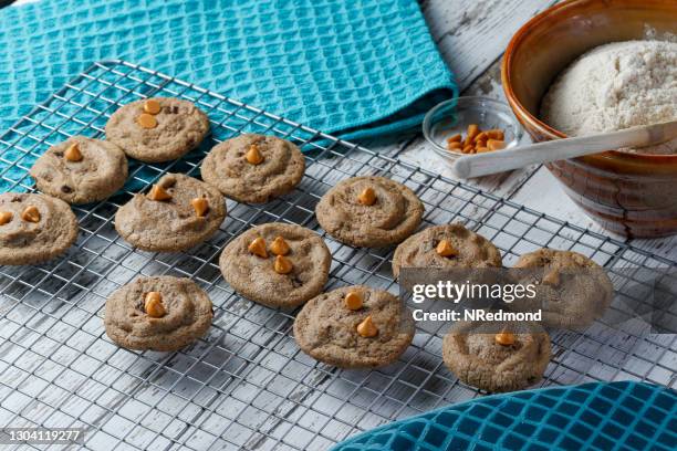 gluten free cookies - butterscotch stock pictures, royalty-free photos & images