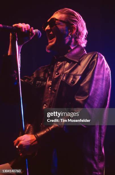 Layne Staley of Alice in Chains performs at San Jose State Event Center on April 11, 1993 in San Jose, California.