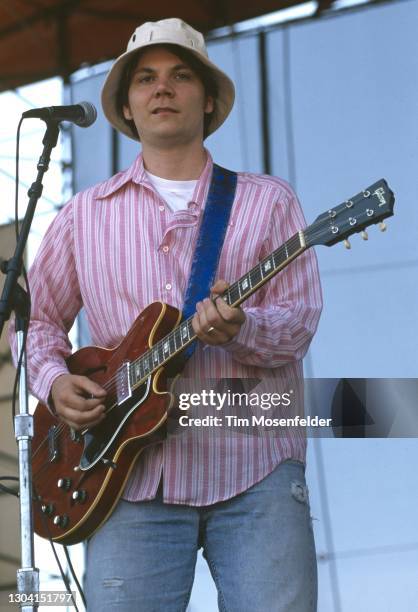 Jeff Tweedy of Wilco performs during Laguna Seca Daze at Laguna Seca Racetrack on May 25, 1996 in Monterey, California.