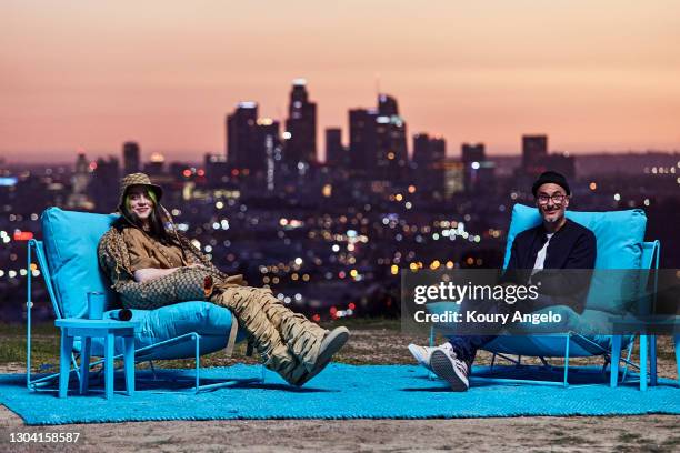 Billie Eilish and Zane Lowe at Apple’s "Billie Eilish: The World’s A Little Blurry" Live Premiere Event. "Billie Eilish: The World’s A Little Blurry"...