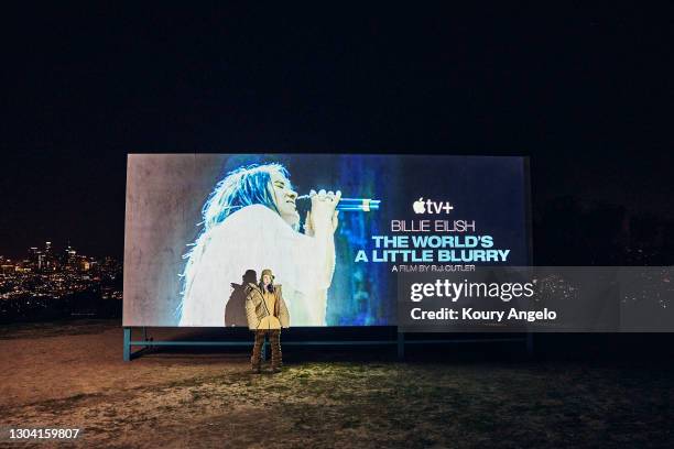 Billie Eilish at Apple�’s "Billie Eilish: The World’s A Little Blurry" Live Premiere Event. "Billie Eilish: The World’s A Little Blurry" film is now...