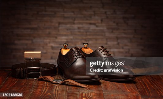 Classic male brown leather shoes Classic male brown leather shoes