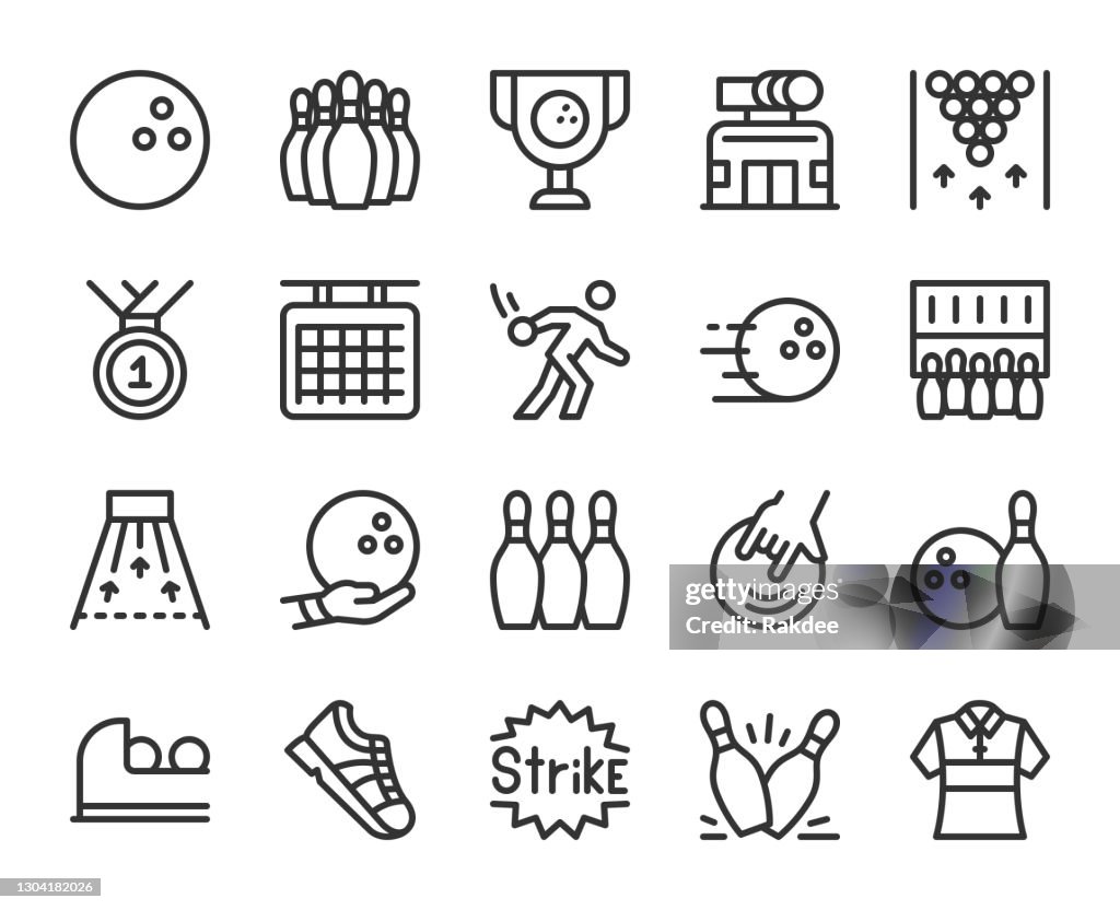 Bowling - Line Icons