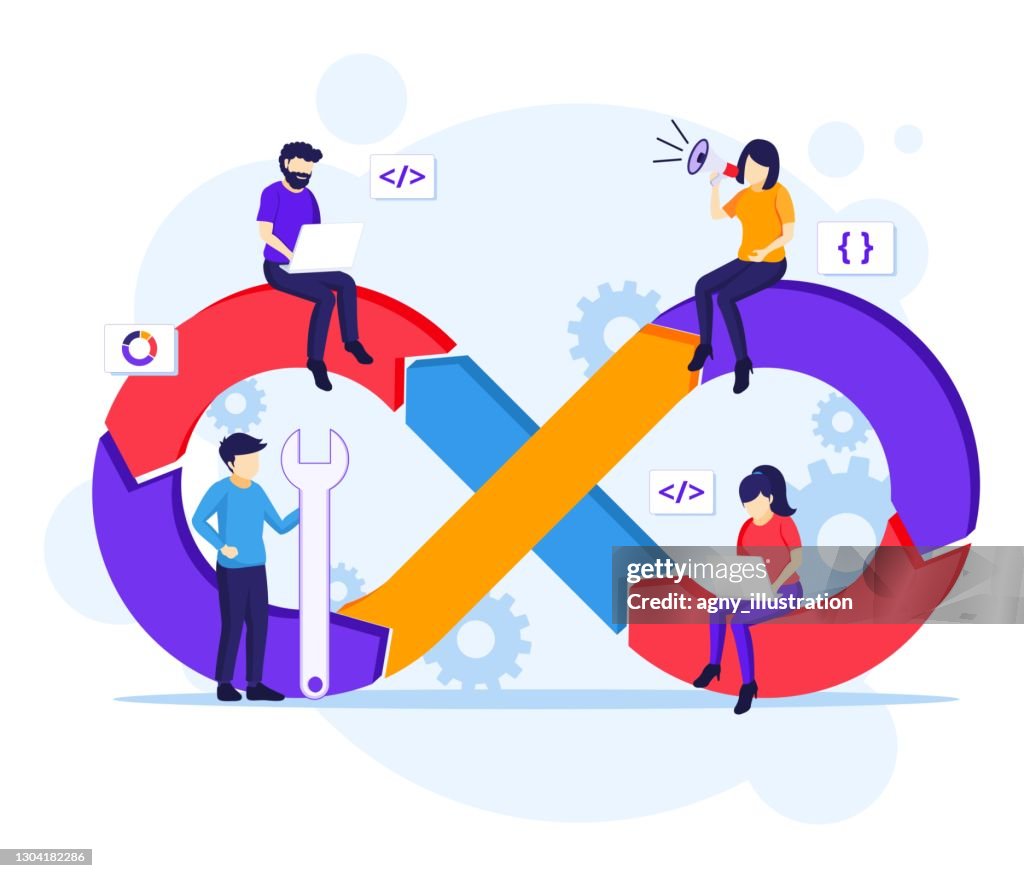 free vector | development teamwork concept developers... Programmers At Work Concept Software Development With Characters Flat ...
