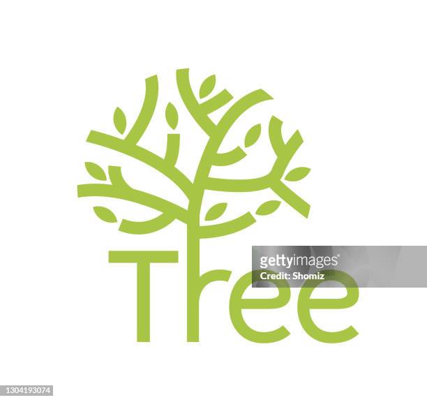 tree of life - leaf logo vector stock illustrations