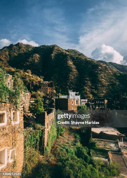 rijal almaa village, abha - asir region - jeddah stock pictures, royalty-free photos & images