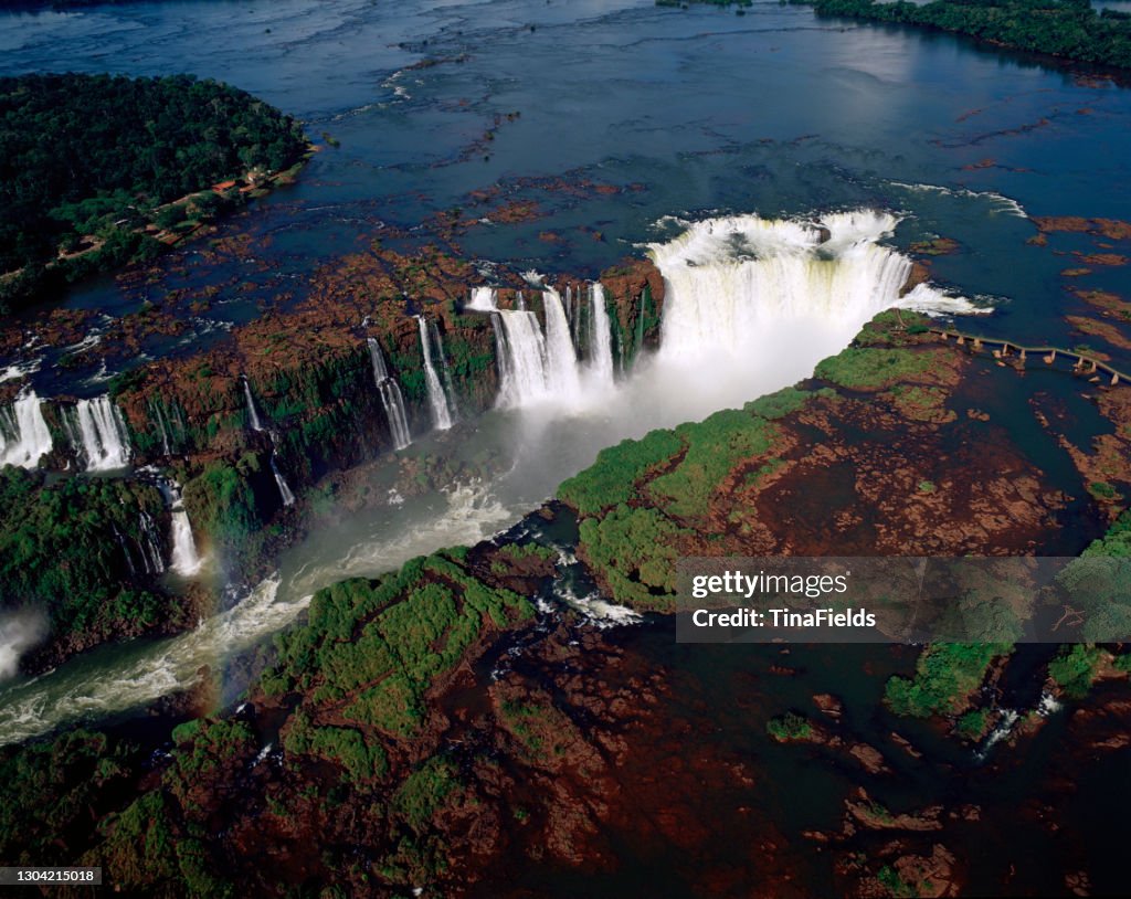 Iguau Falls Luftbild.
