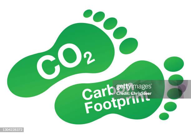 carbon footprint - footprint stock-grafiken, -clipart, -cartoons und -symbole