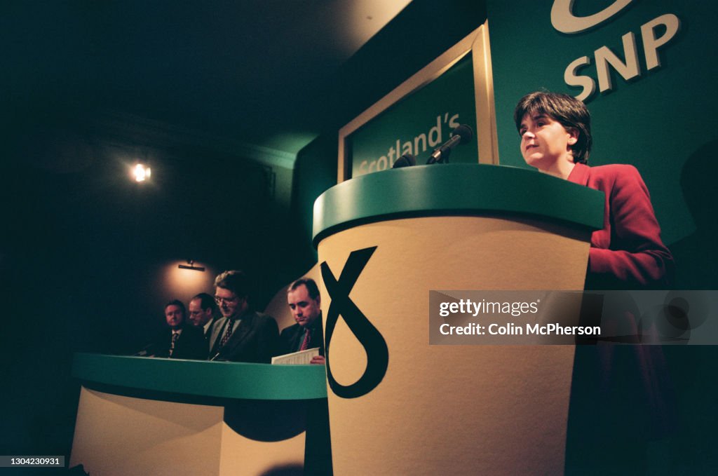 United Kingdom - Edinburgh - Launch of the SNP's 1999 Scottish Election Manifesto