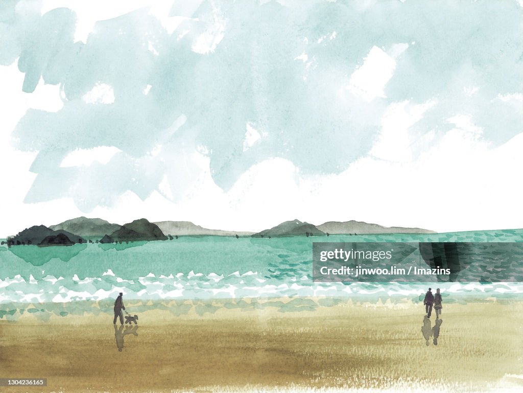 Seascape of Jeju Island, South Korea