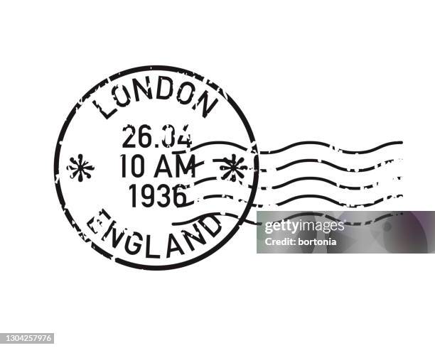 illustrazioni stock, clip art, cartoni animati e icone di tendenza di icona timbro timbro postale vintage - timbro postale