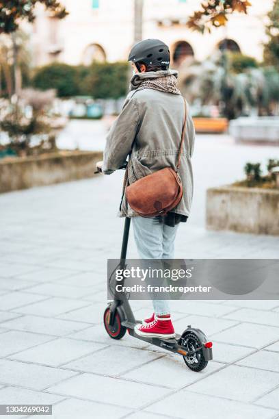 Scooters Rear View 673 Shared Mobility Scooter Stock Photos, High-Res Pictures, and Images ...