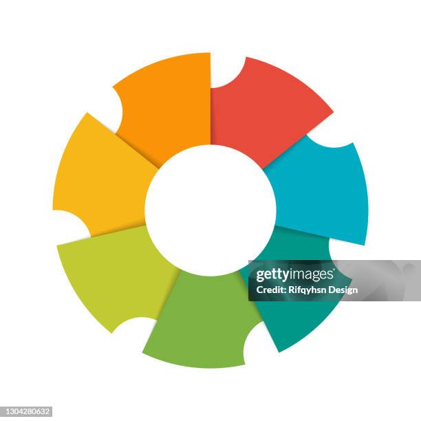 circle infographic - 3 part circle infographic elements stock illustrations
