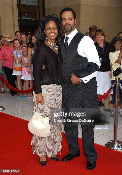 Kristoff St. John and wife Allana Nadal during 34th Annual Daytime Emmy Awards - Arrivals at Kodak Theater in Hollywood, California, United States.