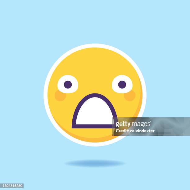 emoticon cute design element - excitement emoji stock illustrations
