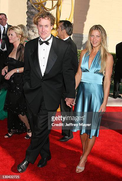 John C. McGinley and Nichole Kessler during 58th Annual Creative Arts Emmy Awards - Arrivals at Shrine Auditorium in Los Angeles, California, United...