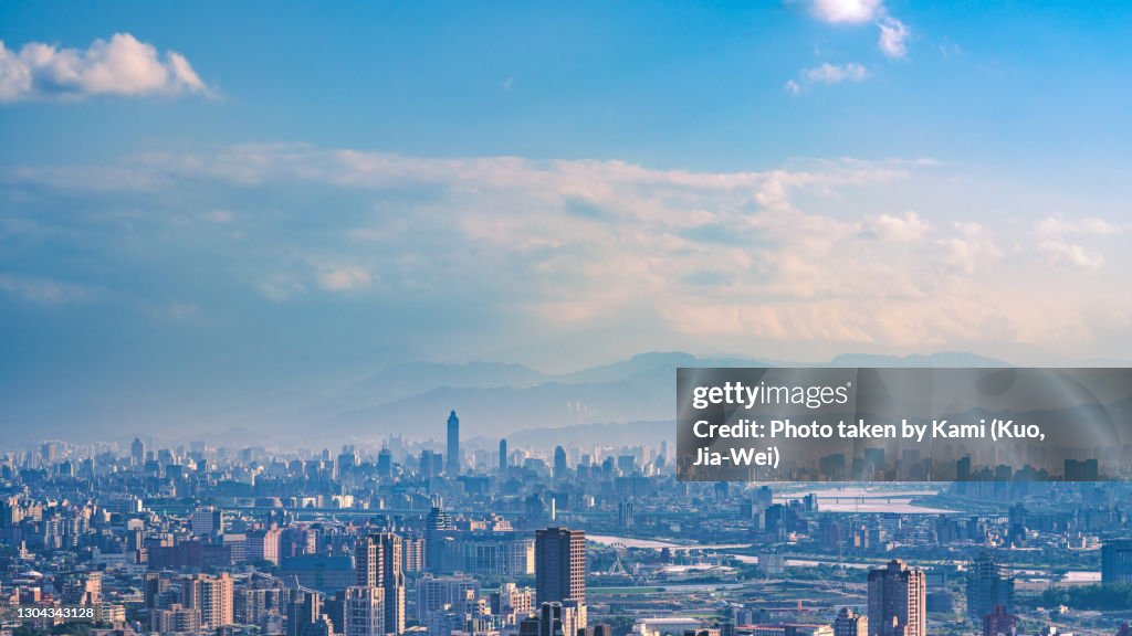 Taipei City at Sunny day