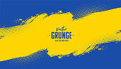 blue and yellow abstract grunge texture background