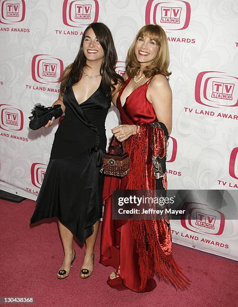 Barbi Benton and daughter Arianna Grado during 5th Annual TV Land Awards - Arrivals at Barker Hanger in Santa Monica, CA, United States.