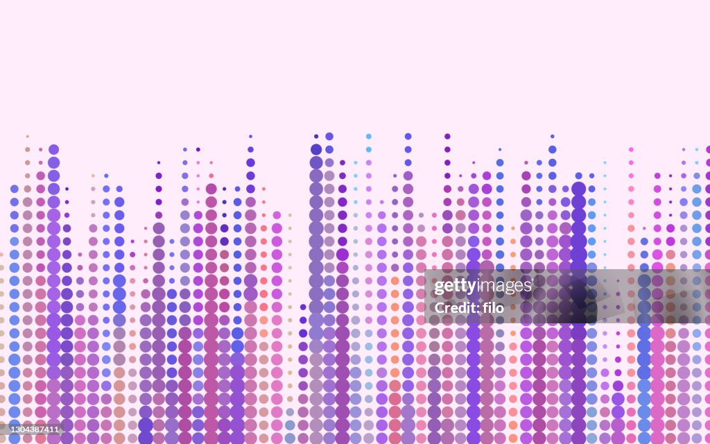 Abstract Pastel Flower Spring Easter Field Dots Pattern High-Res Vector ...