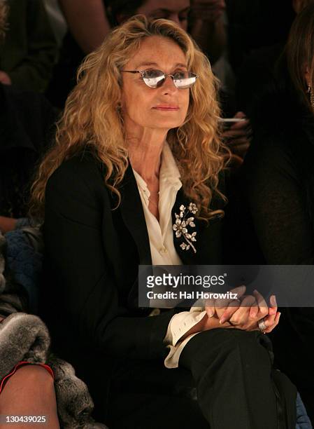 Ann Dexter-Jones during Mercedes-Bens Fashion Week Fall 2007 - Nicole Miller - Front Row and Backstage at The Promanade, Bryant Park in New York...