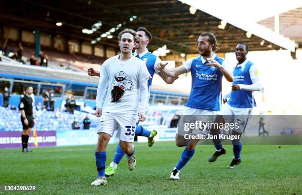 Alen Halilovic of Birmingham City celebrates after scoring his team's second goal during the Sky Bet Championship match between Birmingham City and...
