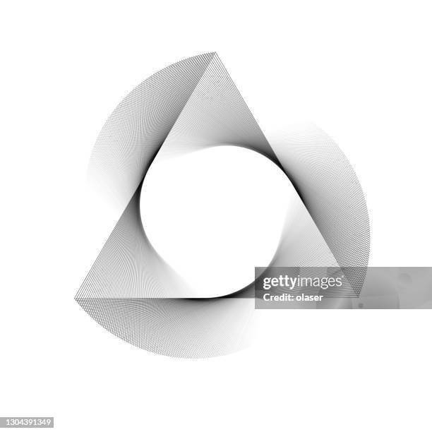 stockillustraties, clipart, cartoons en iconen met fijne draai, roterende driehoek, vervagend naar wit - vierkant compositie