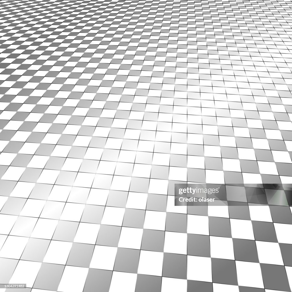 Checkered Pattern Square High View Of Checkered Pattern Squares Has Metallic Outline High-Res ...