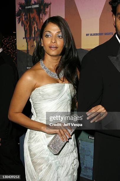 Aishwarya Rai during 2007 Cannes Film Festival - "My Blueberry Nights" - After Party at La Palestre in Cannes, France.
