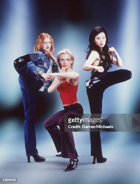 Drew Barrymore , Cameron Diaz and Lucy Liu , left to right, star as a trio of elite private investigators in Columbia Pictures'' action-comedy,...