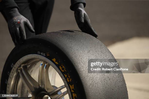 Shell Racing Tires Racing Tires For Mustang Photos and Premium High Res Pictures - Getty ...