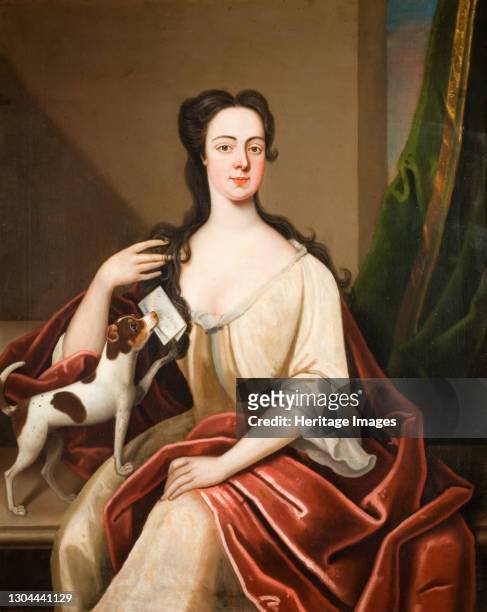 Portrait of Barbara Lister, 1740-1750. Barbara Lister was the wife of Sir Clobery Holte, 4th Baronet of Aston . Artist Unknown.