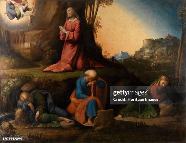 The Agony In The Garden, 1524. Artist Benvenuto Tisi da Garofalo.