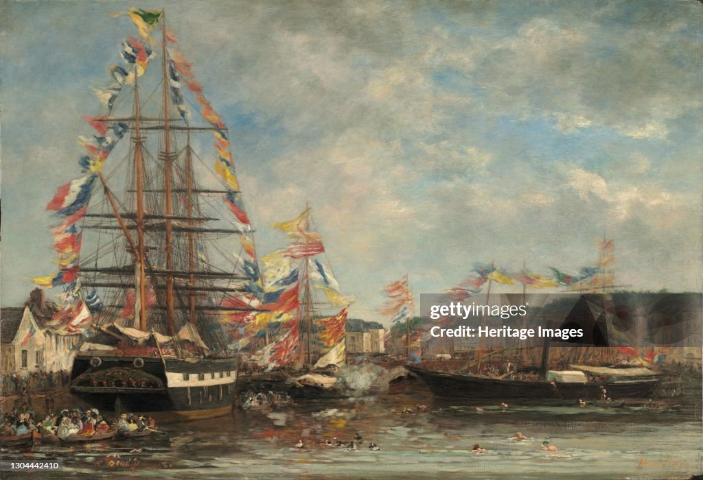 Festival In The Harbor Of Honfleur