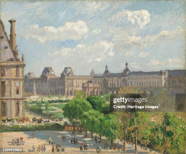 Place du Carrousel, Paris, 1900. Artist Camille Pissarro.