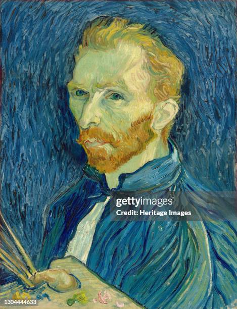 Self-Portrait, 1889. Artist Vincent van Gogh.