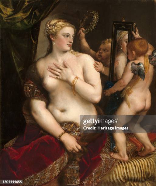 Venus with a Mirror, c. 1555. Artist Titian.