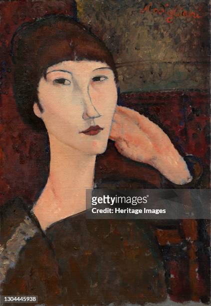 Adrienne , 1917. Artist Amadeo Modigliani.