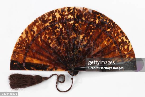 Brisé fan, probably French, 1875-89. Artist Unknown.