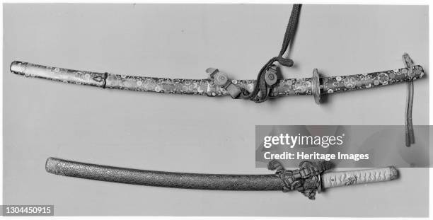 Blade and Mounting for a Short Sword , Japanese, blade, late 13th-early 14th century; mounting, 18th-early 19th century. Artist Naganori.