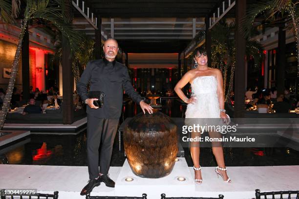 Richard Charlton and Suzanne Charlton attend as Haute Living celebrates 50 Cent with Wrist Aficionado and Rolls-Royce Motor Cars at The Setai Miami...