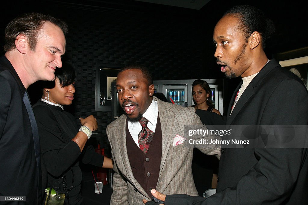 Grammys Rza Quentin Tarantino, Anthony Hamilton and RZA during XM Satellite Radio ...