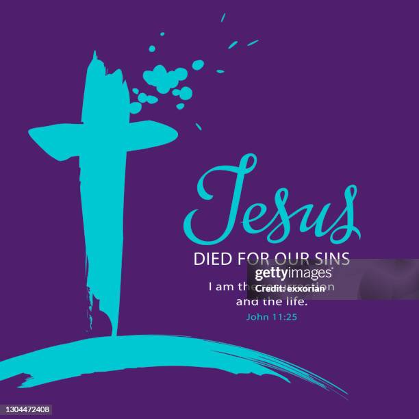 ilustrações de stock, clip art, desenhos animados e ícones de jesus died for our sins - images of jesus on the cross at calvary