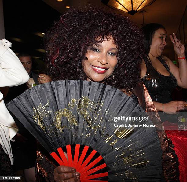 Chaka Khan attends 11th Annual Uniting Nations Awards viewing and dinner after party at the Beverly Hilton hotel on March 7, 2010 in Beverly Hills,...